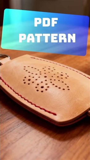 Quick key case made of genuine leather - DIY #keycase #keychain #leatherwork