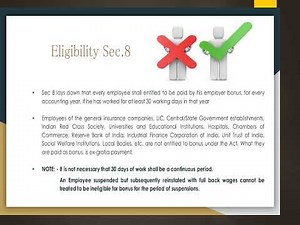 Set on and Set off allocable of surplus - Payment Of Bonus Act(1965), Industrial Laws Video Lecture | Industrial Laws - B Com