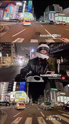 【insta360 Ace pro2】夜間走行 【motovlog】