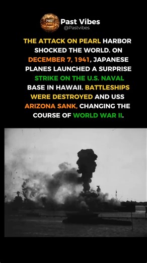 Pearl Harbor attack: Dec 7, 1941 – the moment that pulled the United States into World War II.