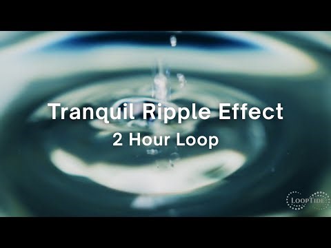 Endless Water Ripples | 2 Hour Loop of a Single Droplet in Motion