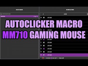 Auto-clicker macro for MM710 | Cooler Master MM710 Gaming Mouse