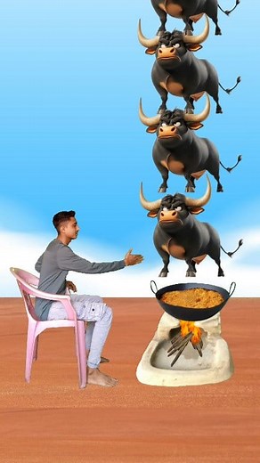 183K views · 702 reactions | Food eating vs multi bull game funny vfx magic #funny #worldfunny #comedy #videograms #fx_boy_naveed Facebook | Vfx Naveed | Facebook
