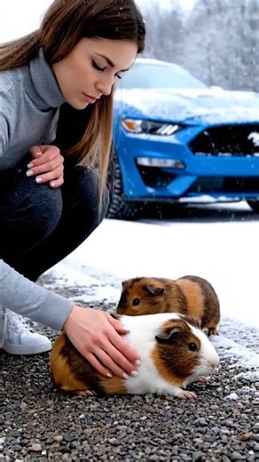 Kind Woman Rescues Injured Guinea Pig 🐹 | Heartwarming Animal Rescue#shorts