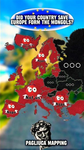 Did your country save Europe from the Mongols? #europe #capcut #mapper #mapping