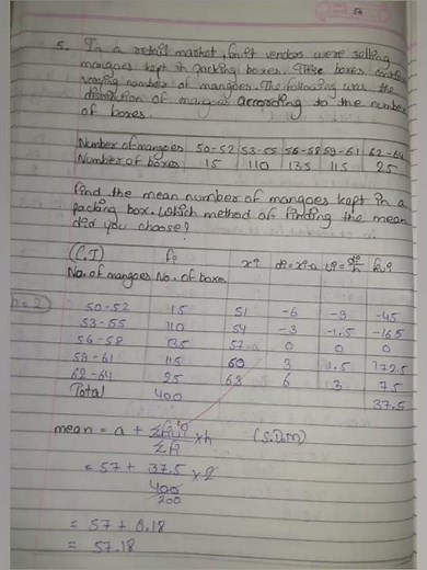 Chapter 13 Statistics Ex 13.1 class 10