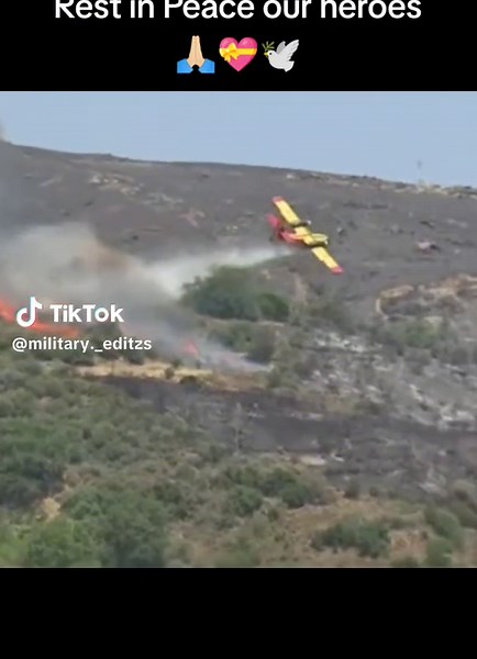 Greek Canadair Firefighting Plane Crash in Rhodes 25/7/2023