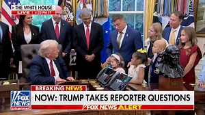 Josh Armstrong, joined by his daughter Laurel—a pediatric cancer survivor—thanks President Trump for supercharging childhood cancer research, and shares with him the incredible news that Laurel is now in remission. | Equal Justice for ALL - We Will Prevail