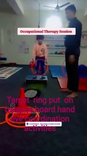 occupational therapy balance board eye hand coordination activities