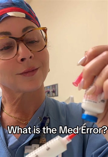 What did you spot as the medication error? 💬 #crna #nurse #nurselife #medication #educational Since you are liking the educational content so much. ❤️