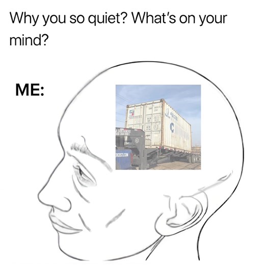 Containers, containers, and more containers! Got any questions? We are here to help! 📞 Call/Text us: 801-877-0669 🌐 Usacontainers.co #containers #shippingcontainer #thinkingabout #funny #brain