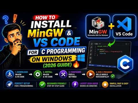 Setup MinGW & VS Code for C Programming in Just 6 Minutes 🔥