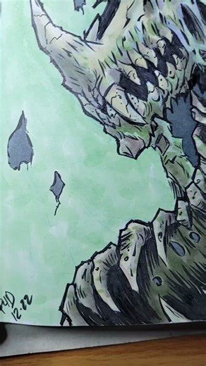 Dracolich drawn on my live stream. #dnd #dungeonsanddragons #dragon #fantasy #art #sketch #artist #tiktoklive #dndtiktok