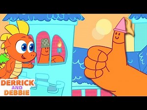 👍Where is Thumbkin? | Nursery Rhymes for Babies | Songs for Kids | Derrick and Debbie