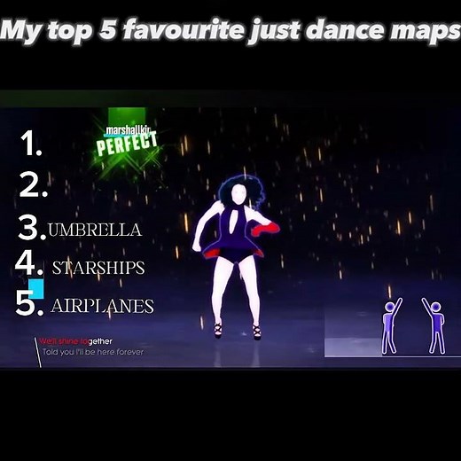 Ranking just dance songs
