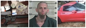 Stolen red Corvette lands Cullman County man in jail on drug, theft charges