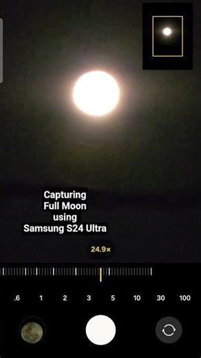 Full Moon zoom test using my S24 Ultra full storage 😅 #fyp #moon #s24ultra #samsung