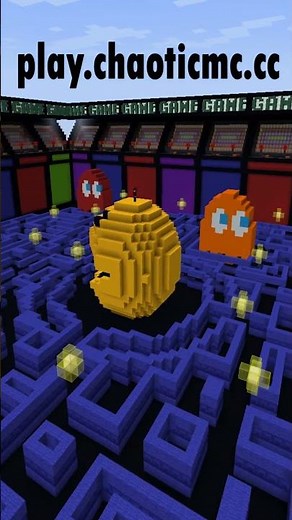 Pac man maze MINECRAFT BUILD #minecraft #buildingsimulation #minecraftbuilding #gaming