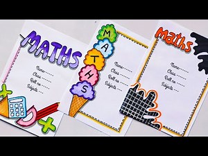 Math Project Front Page Design/ Maths/ Maths Activity/ Border Design /mathematics