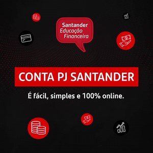 Se você tem uma empresa MEI, EI ou EIRELLI, o Santander tem uma vantagem exclusiva para você: abertura de conta PJ 100% online e sem nenhuma burocracia. Com a Conta PJ Santander você tem várias vantagens como o controle do seu fluxo de caixa e taxas menores, de 1,89%, na maquininha Getnet. Saiba mais: https://tinyurl.com/ev2f4zsv #PJ #Empresas #ContaPJ #ContaPJSantander #Santander #PraTodosVerem O vídeo começa com a tela escura com pontos de luz vermelhos. O texto, em letras vermelhas e brancas,