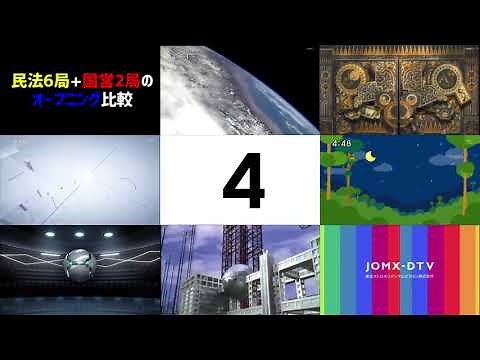 主要テレビ局8局のオープニングを比較してみた