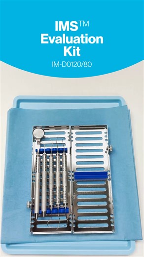 Begin each preventative appointment with the IMS™ Evaluation Kit, one of our many kits that follow American Dental Association (ADA) - Current Dental Terminology (CDT) Coding. Start pairing patients and insurance codes more effectively to move from standardized care to personalized care. See what’s inside our IMS (Instrument Management System) Evaluation Kit at: https://tinyurl.com/openIMS #OpenToIMS #IMSCassettes #EvaluationKit #InstrumentManagement #IMS #DentalEfficiency #PracticeOrganization 
