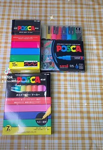 Posca Marker Original from Japan 🇯🇵 #posca #poscamarker #artmarker #highquality #japanquality #woodpainting #glasspainting #shirtpainting #painting #artsupply #bookcollection | Book Collection