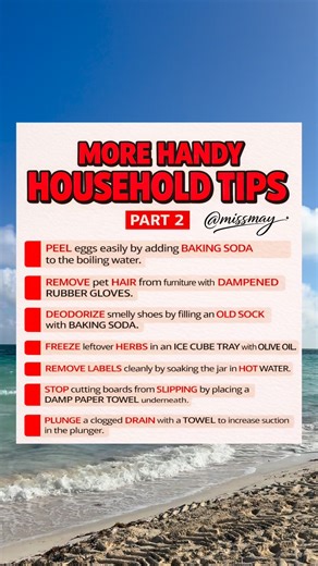 More handy household tips you’ll wish you knew sooner 🧽✨ #household #lifetalks #homehacks #hometips #didyouknow | Miss May