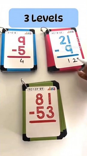 Subtraction Flashcards - 1st Grade, 2nd Grade, 3rd Grade