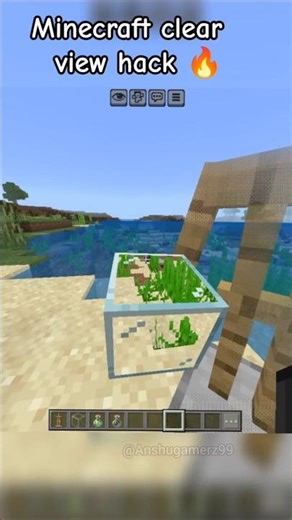 Minecraft clear view hack 🔥😈 #minecraft