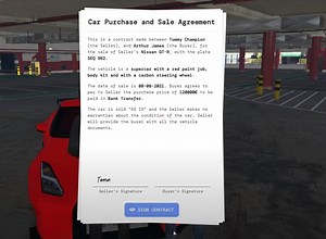 Sell Car System V3 [Contract System][Standalone] | FiveM Store