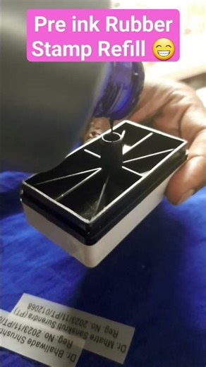 How to Refill Pre ink Rubber Stamp quickly #inkrefill #preinkrefill #trending #viral #shorts