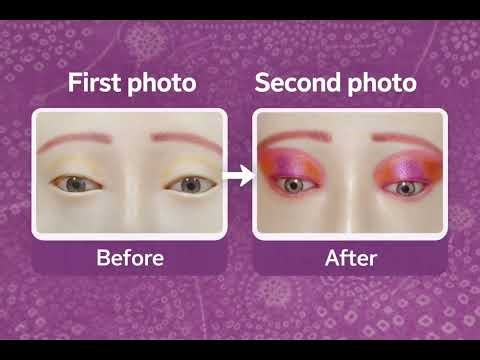 #Orange Eye Makeup Tutorial 💓😍