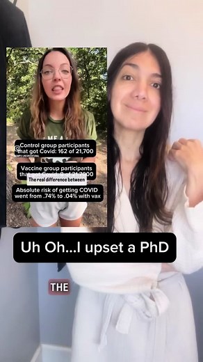 I guess she didn’t like my explanation of why the relative risk reduction was presented to the public regarding COVID shots. What do you think? Was it honest for them to be presented as “95% effective” to the public?