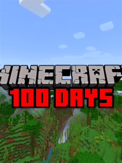 Surviving 100 Days in Minecraft Bedrock Edition