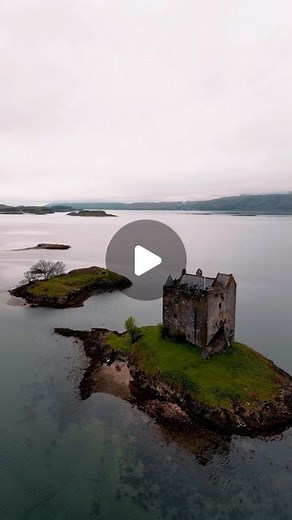 Scotland | Travel | Photography on Instagram: "Stalker Castle📍 is an iconic Scottish castle situated on a tidal islet in Loch Laich, a breathtaking loch in the western Highlands of Scotland. The castle is renowned for its picturesque and dramatic setting, surrounded by stunning landscapes that enhance its mystique and allure. The castle’s history can be traced back to the 14th century when it was initially built as a small fortification. Over the centuries, it has undergone several expansions a