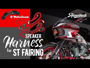Advanblack Wire Harness For Rockford Fosgate Audio on ST Fairing Installation