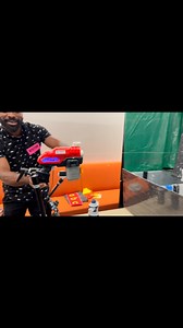 Squirt Gun Fun at the AT Arcade! John uses a switch connected to a water gun to clear off the letter of his choosing. Go John! | The International Academy of Hope - NYC