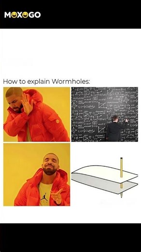 how to explain wormholes.🤔🤔🤔#shorts