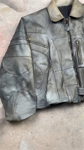 Upcycled leather jacket 🔗🔗 by @celestecledat . The paneling on this piece is so unique and amazing! . What do you think?? . . . . . #leatherjacket #leatherfashion #leather #upcycledfashion #upcycledclothing #upcycleartist #upcycling #sustainablefashion #bomberjacket #1of1 | Custom WearHouse