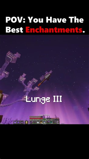 POV: You Have The Best Enchantments. #minecraft