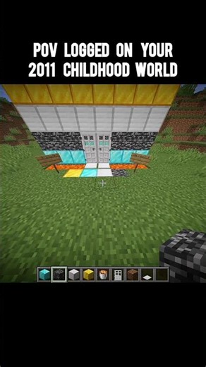 Everyone Did this one time in their childhood 😭🙏#minecraft#shorts
