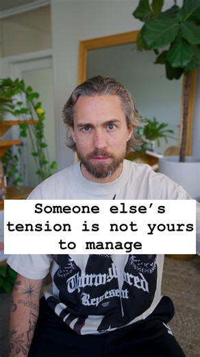 Aaron Doughty on Instagram: "Someone else’s tension is not your tension to manage, which means that if somebody else also doesn’t approve of you or even wanna be with you, that’s not your thing to manage… ⚡follow @aarondoughty44 for more! That’s not your job to get them on board because if you get them on board, then you’ll be worthier enough It’s your job to decide who you are and what you can then do is recognize that whatever they decide to do isn’t your thing to manage and you don’t have to 
