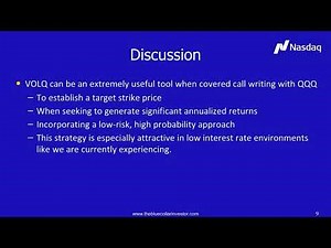 #TradeTalks: How to use the Nasdaq-100 Volatility Index #VOLQ in covered call writing decisions.