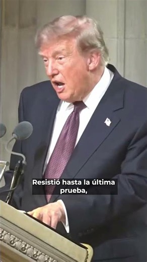 Trump citó un pasaje de la Biblia durante el funeral de Lindsey Graham