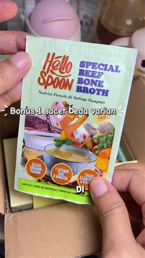 Yang anaknya gtm boleh juga cobain bumbu dari hello spon ini gizinya banyak. Tinggi protein,asam amino dan kolagen. Terdapat juga 7vit dan 8 mineral bisa di campurkan di setiap masakan mp asinya#hellospoon #bumbumpasi #chickenbonebroth #mpasi #nonmsg