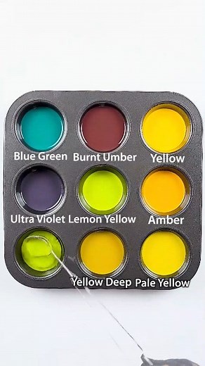 Making 26 Colors with Only 3 Primary Colors #colormixing #satisfying #paintmixing | Painting Academy