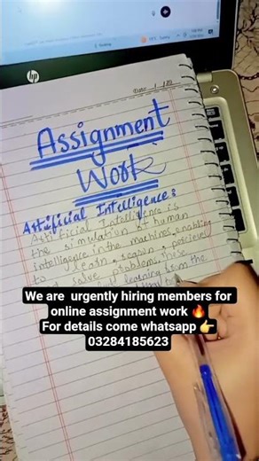 Assignment ✍️ work available 👍#assignmenthelp #studentlife #viral #workfromhome #fyp #shots