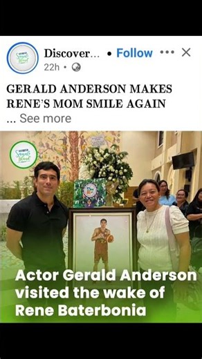 GERALD ANDERSON BUMISITA KAY RENE BATERBONIA S WAKE #viralvideo