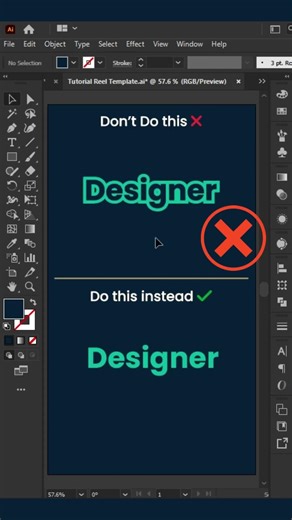 Typography Tip: Editable Text Outline in Illustrator | #illustratortips #designshort #beginnervspro